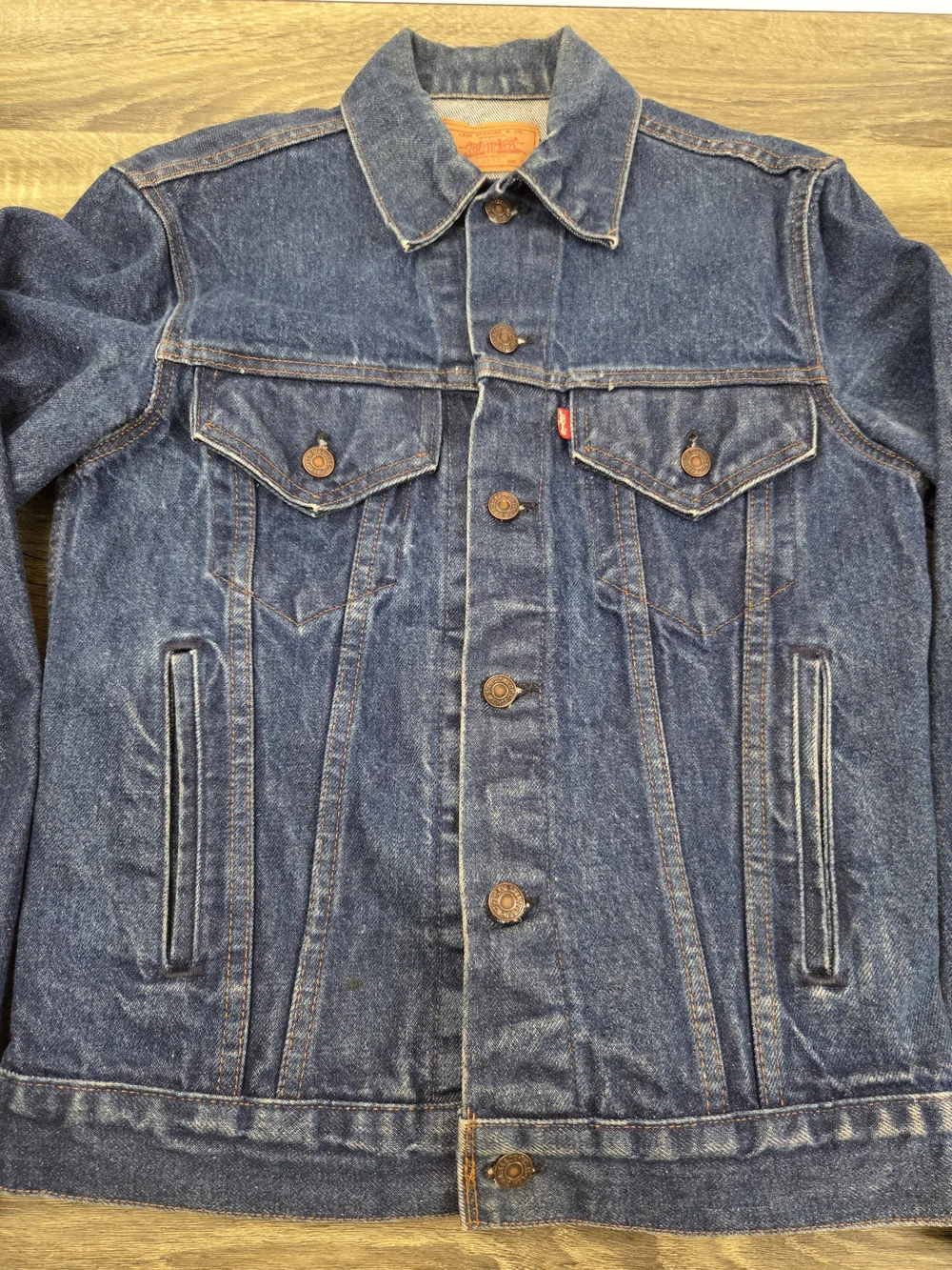 Vintage Levi's Type 3 Mens Size 36 Denim Trucker Jacket Blue 70506-0217 USA Made - Picture 2 of 9